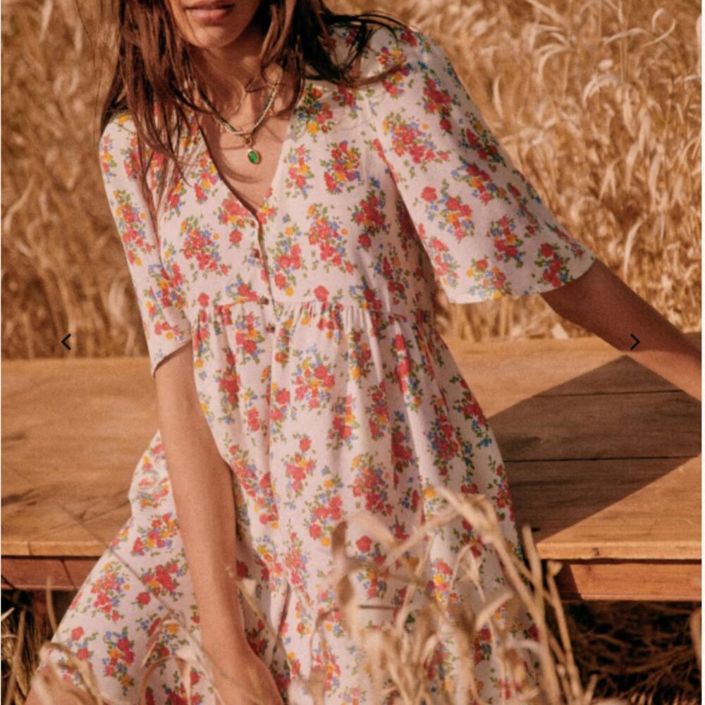 Sezane Melinda Dress - Jardin Secret